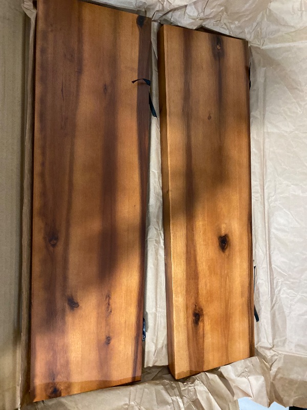 Photo 1 of Floating Shelves, Wall Shelf Set of 2, 15.7 Inch Hanging Shelf with Invisible Brackets, for Wall in Bathroom, Bedroom, Toilet, Kitchen, Living Room, Office, 