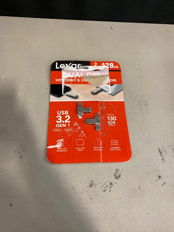 Photo 1 of Lexar Dual Drive USB-C & USB-A 128GB – 2-pack
