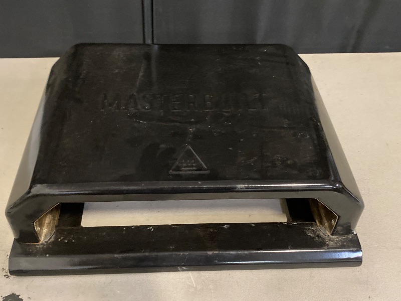 Photo 1 of Masterbuilt® Gravity Series Outdoor Pizza Oven Accessory insert with Ceramic Pizza Stone, Porcelain-Coated Exterior with Stainless Steel Interior in Black, Model MB20181722