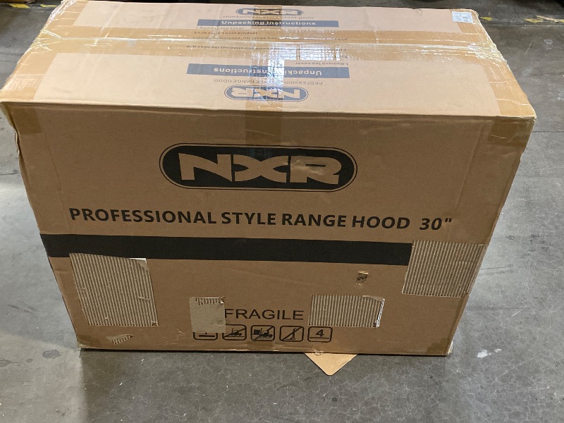 Photo 1 of NXR RH Series Professional 30" Under Cabinet Range Hood, Stainless Steel
