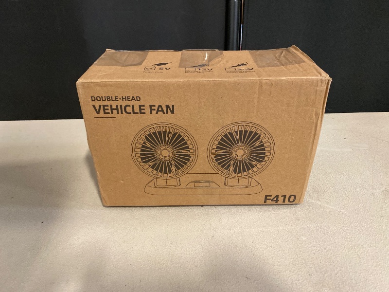 Photo 1 of Dual Head USB Car Cooling Fan - Brushless Motor(2024 Upgraded) - 3 Speeds, 360 Rotation, for Car Dashboard, SUV/RV/Truck/Sedan/Cruise/Office, USB Powered