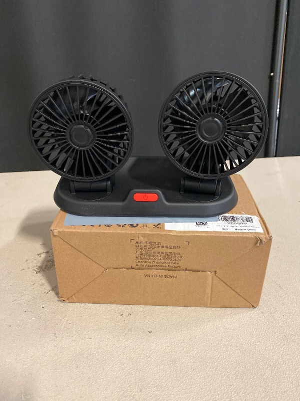Photo 1 of Dual Head USB Car Cooling Fan - Brushless Motor(2024 Upgraded) - 3 Speeds, 360 Rotation, for Car Dashboard, SUV/RV/Truck/Sedan/Cruise/Office, USB Powered