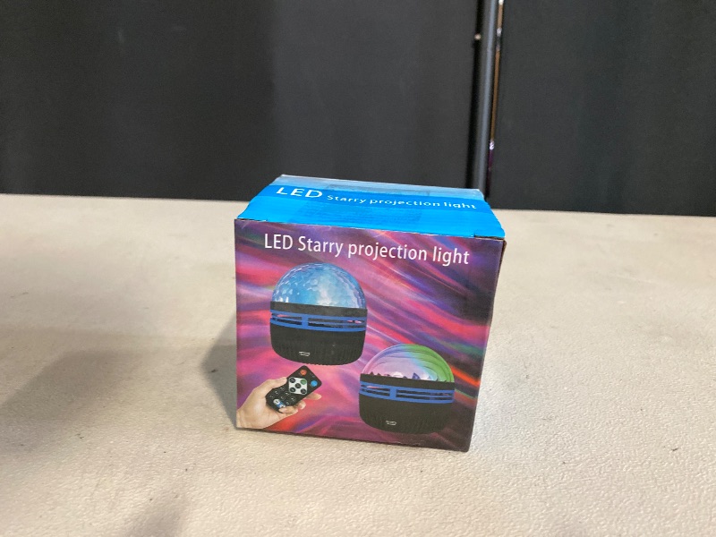 Photo 1 of RGB Starry Galaxy Projector Light - Smart Remote Control Aurora Lamp for Bedroom, Ktv, Home Decor - USB Powered, Auto Rotating, Perfect Night Light for Kids