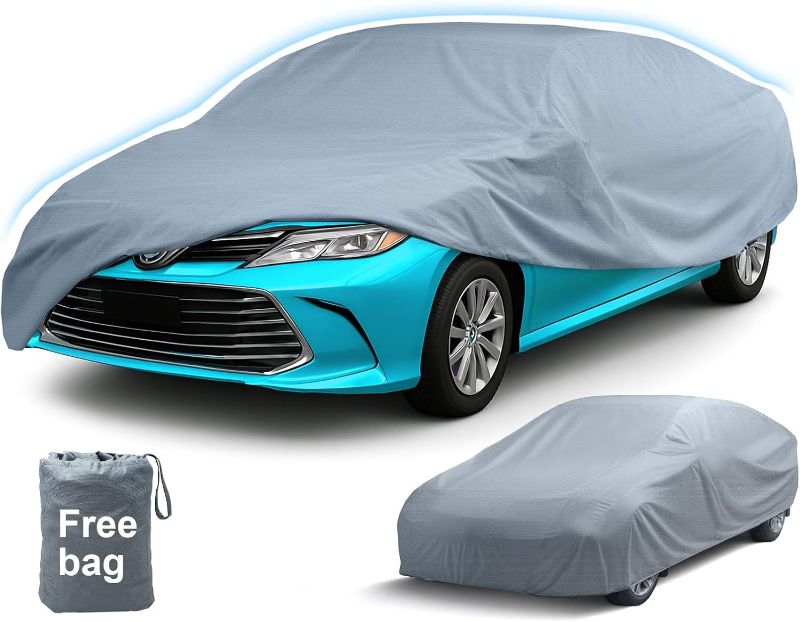 Photo 1 of Leader Accessories Car Covers for Automobiles All-Weather Limited Waterproof, Breathable Full-Exterior Covers for Indoor and Outdoor Use, Fits Sedans 196"-205"