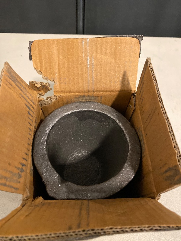 Photo 1 of #3 6KG Metal Cap. MegaCast™, Foundry Clay Graphite Crucibles Black Cup Furnace Torch Melting Casting Refining Gold Silver Copper Brass Aluminum