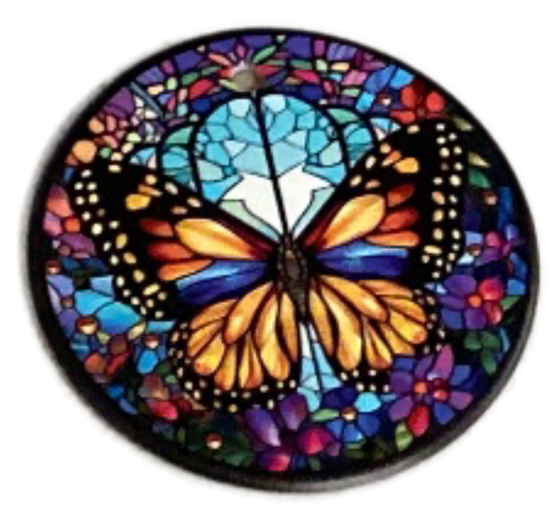 Photo 1 of 2 Pack Christmas Butterfly Ornaments 