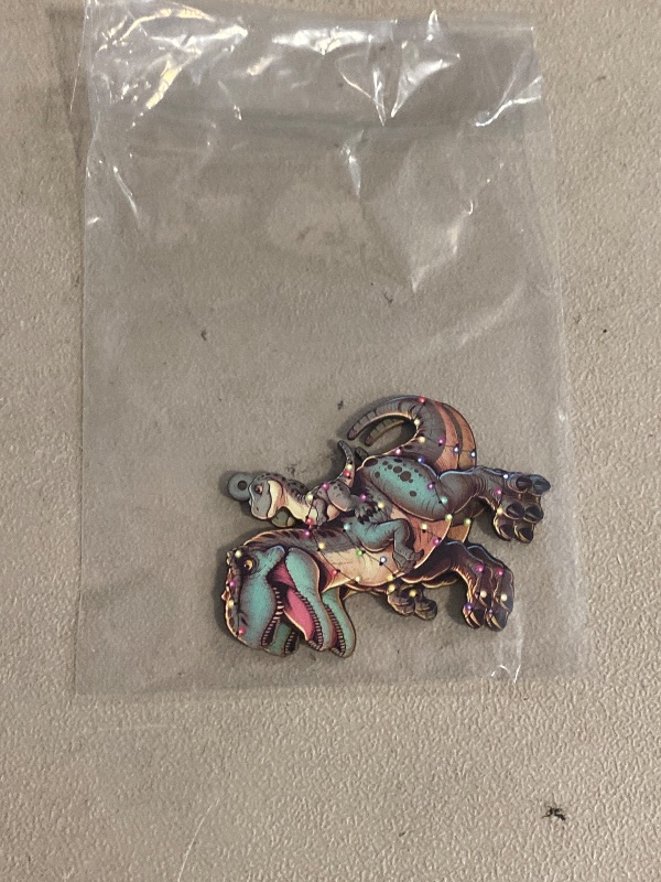 Photo 1 of 2 Pack Dinosaur Christmas Ornaments