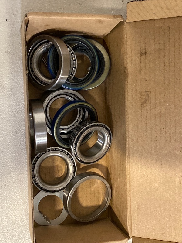 Photo 1 of L44649/L44610 Trailer Bearing Kits for 2000lbs Trailer Axle, Trailer Axle Bearing Kits with 1.98” Grease Cap, Grease Seals, Cotter Pins, Rotating Quiet and High-Speed Trailer Bearing