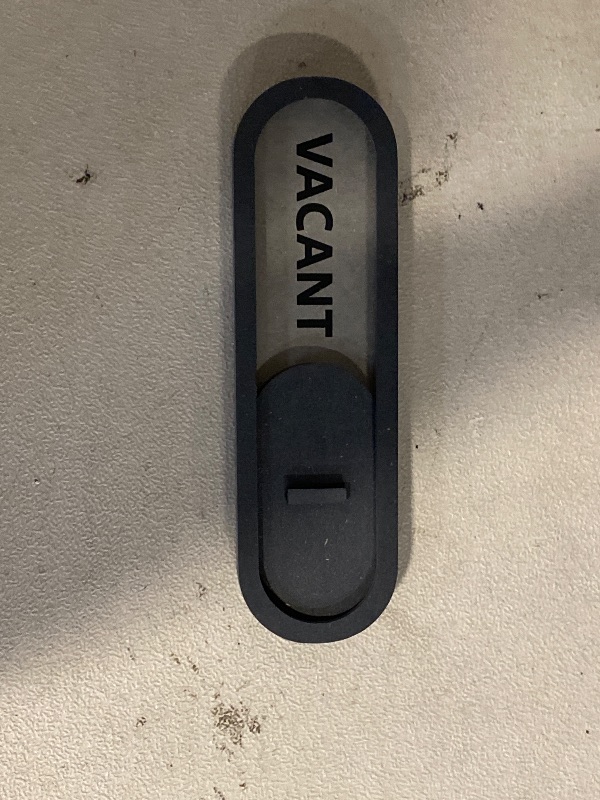 Photo 1 of GEEKBEAR Vacant/Meeting in Progress Slider Sign (Gray) - Made with Premium MDF Wood - Elegant, Premium, Visible & Easy to Install
