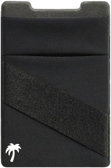Photo 1 of LIFESTYLE DESIGNS The StickyWallet – Premium Spandex Stick-on Phone Wallet Card Holder for any Case – Unique Double Pocket Design + Finger Strap (1 Pack)