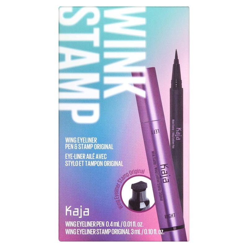 Photo 1 of Kaja Winged Eyeliner Set - Wink Stamp Original | with Avocado Extract, Double-ended Wing, Smudge-Proof, Waterproof, Eye Irritation Tested, Long Lasting Pencil, Colorstay, Mother's Day