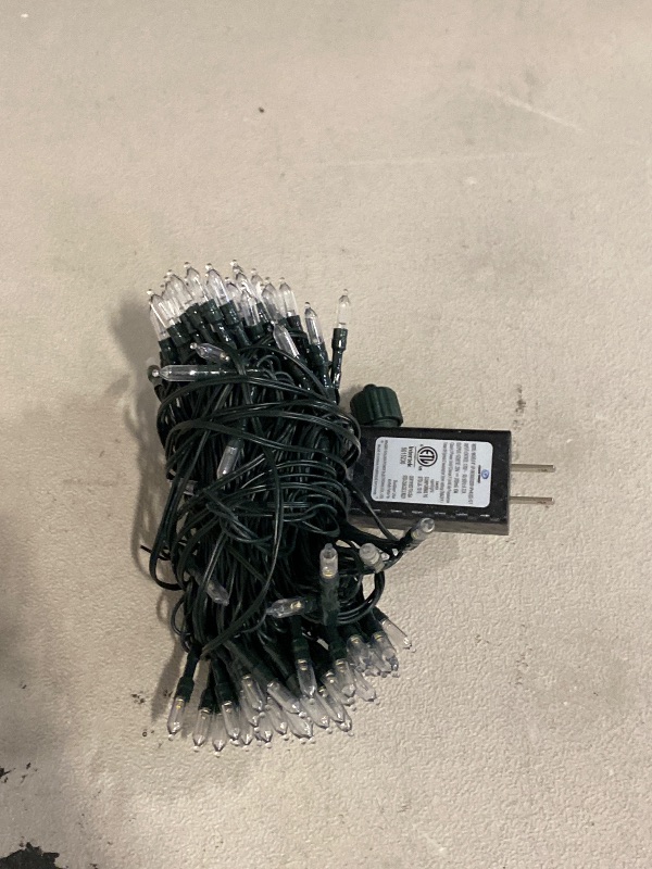 Photo 1 of BrizLabs Clear Christmas Lights - 300 Count, 69.6ft Incandescent, Warm White, Connectable, UL Certified, Mini Lights, Green Wire, Indoor/Outdoor, Xmas Tree & Party Decor