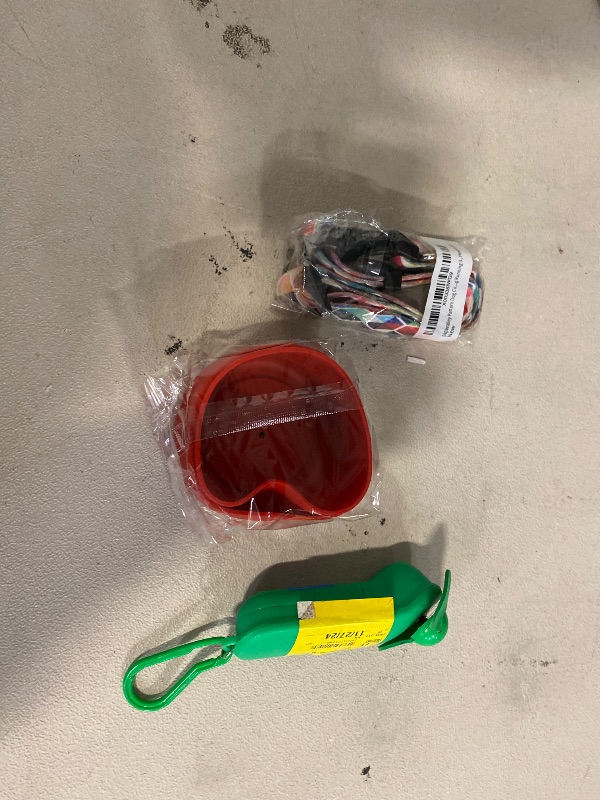Photo 1 of Misc. bundle - Water bottle bottoms,dog coller and handheld fan.