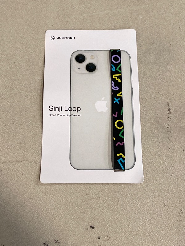 Photo 1 of C-Shaped Clip Finger Phone Grip, Sinjimoru Silicone Cell Strap for Case with as Loop Holder iPhone & Samsung Phone. Sinji Black 210