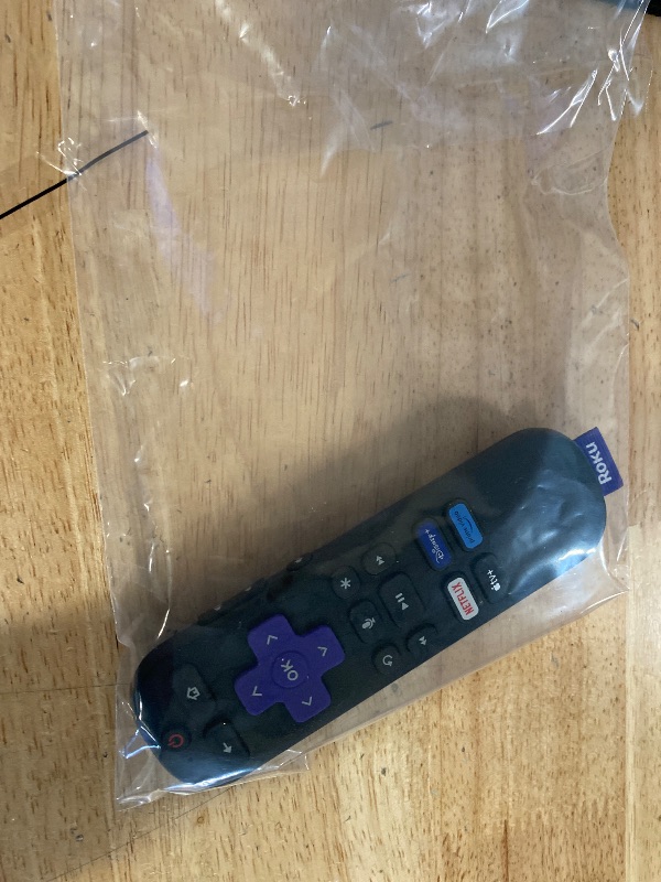 Photo 1 of Roku Voice Remote | Replacement TV Remote Control with Voice Control, Simple Setup, & Pre-Set App Shortcuts - Compatible with Roku TV, Players, & Audio Devices