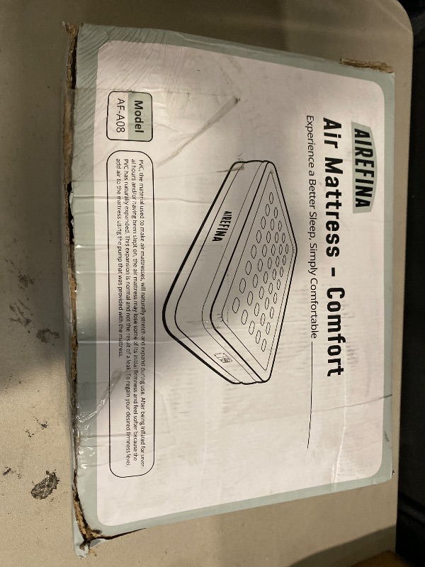 Photo 1 of Airefina Air Mattress Queen with Built in Pump, Blow Up Mattress Inflatable Mattress Easy and Quickly Inflation/Deflation Upgrade Air Coil Portable with Carrying Bag for Guest Colchon Inflable