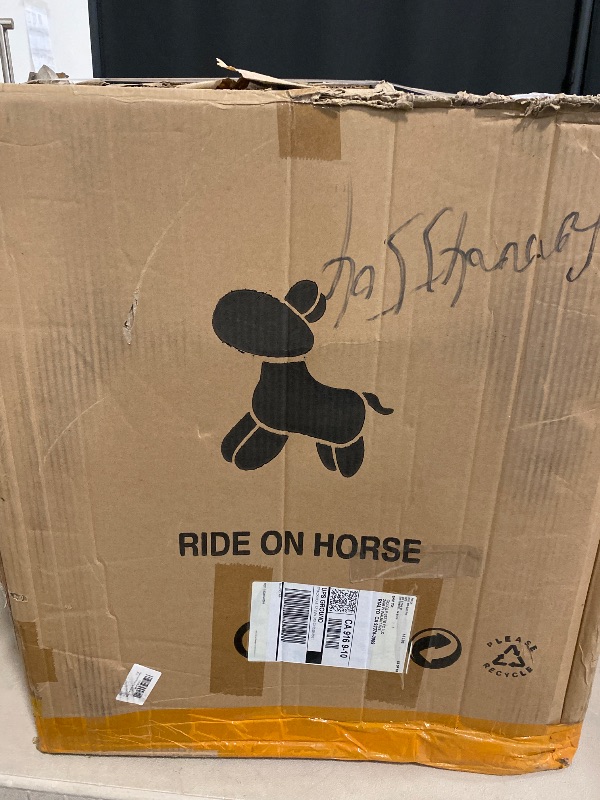 Photo 1 of PonyCycle Kids Ride on Horse for Kids Ride on Toys Classic Model U (with Brake/ 36" Height/Size 4 for Age 4-7) Riding Horse Plush Ride on Pony Rideable Horse Walking Animal with Wheels Brown Ux424