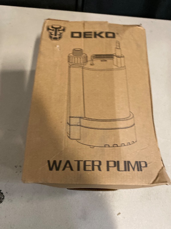 Photo 1 of 1/3 HP Automatic Water Pump, 2250GPH Submersible Utility Pump with 3/4” Garden Hose Check Valve Adapter Portable Electric Sump Pump Removal for Pool Draining Basement Hot Tubs Garden UTL-336PE