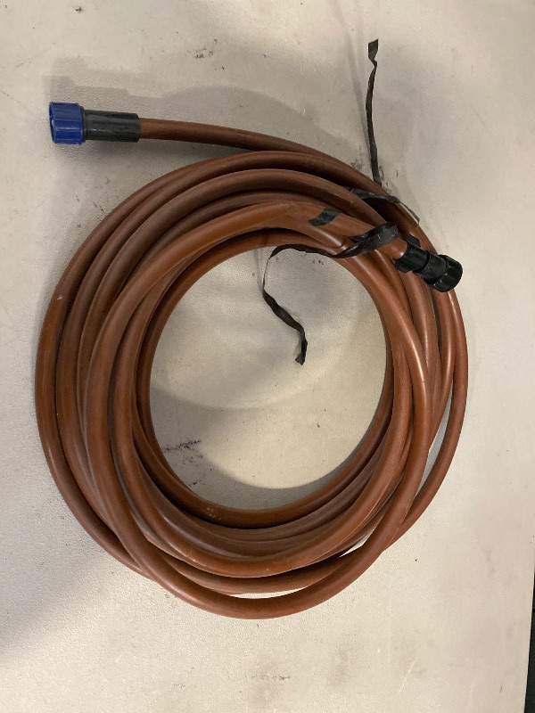 Photo 1 of Custom Length Garden Hose, 5/8in diameter Brown Hose with Brass Fittings, No Kink, No Leak, Lightweight and Heavy Duty (10 FT)