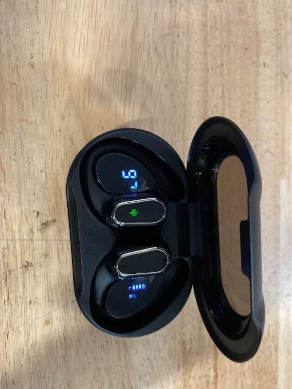 Photo 1 of Wireless Earbuds, 2025 Bluetooth 5.4 Headphones Sport, Bluetooth Earbuds with ENC Noise Canceling Mic, 50H Stereo Wireless Headphones IP7 Waterproof with Earhooks, Dual LED Display for Running/Workout