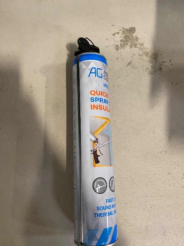 Photo 1 of Adhesive Guru Heat Insulation Spray Foam 27.1 oz, Spray Foam Insulation, Bond Insulation Foam Spray, Polyurethane Spray Foam, Self Expanding Foam, Heat and Sound Insulation Foam - 1 Pack
