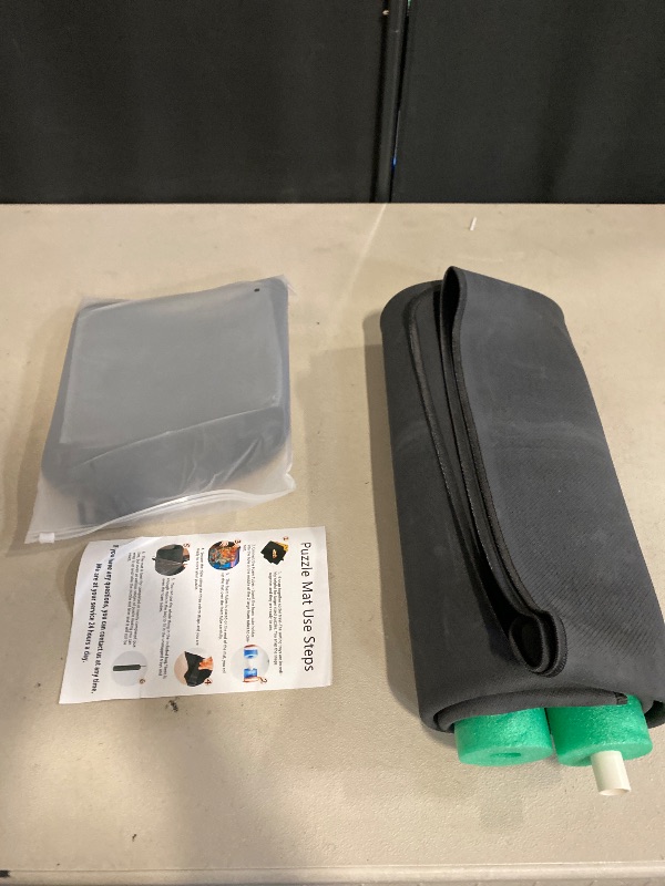 Photo 1 of Jigsaw Puzzle Mat Roll Up, Portable Saver Pad 53.2” x 35” Up to 3000 Pieces, Puzzle Matt Rollup with Non-Slip Rubber Bottom & Smooth Top. (6 Sorting Trays & 1 Storage Bag)