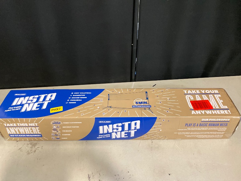 Photo 1 of Boulder Portable Badminton Pickleball Net - Foldable/Extendable Poles for Multiple Sports Heights (UP to 5 ft) - Ideal for Tennis, Pickleball, Soccer Tennis - Easy Setup