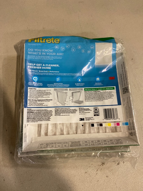 Photo 1 of Filtrete 10x10x1 AC Furnace Air Filter, MERV 8, MPR 700, Tough on Pollen, Easy on Airflow, 3-Month Pleated 1-Inch Electrostatic Air Cleaning Filter, 2-Pack (Actual Size 9.813 x 9.813 x 0.8125 in )