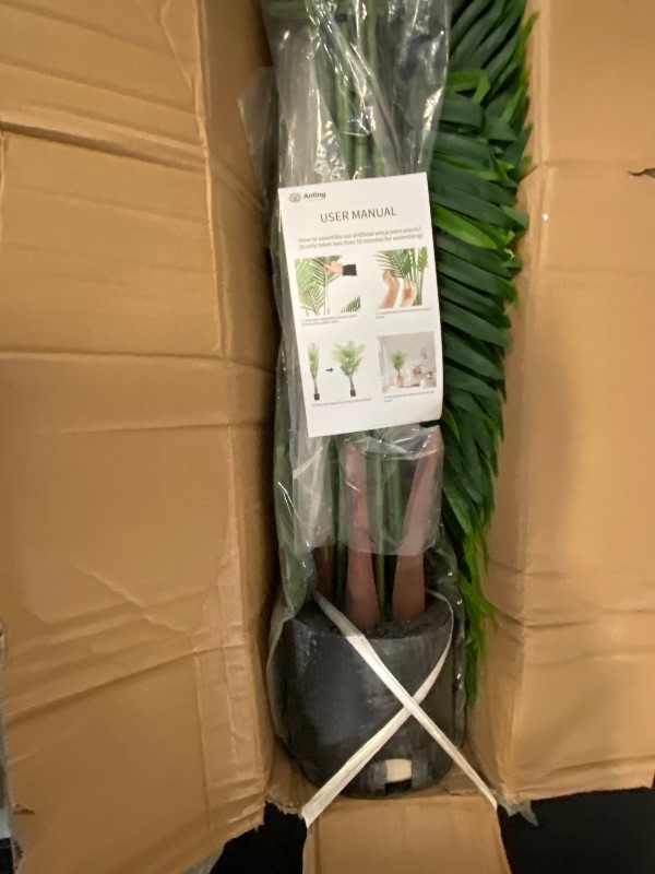 Photo 1 of 7FT 1Pack Areca Palm Artificial Plants - Large Fake Plant for Home Decor - Tall Silk Plants Indoor - Lifelike Greenery for Any Room Decor