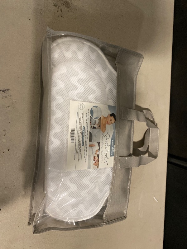 Photo 1 of Bath Pillow for Tub, Luxury Bathtub Pillow Head and Neck Support, Relaxing Spa Cushion Head Rest for Tub, Bathtub Accessories for Women and Men with Quick Drying 3D Air Mesh Portable Washable