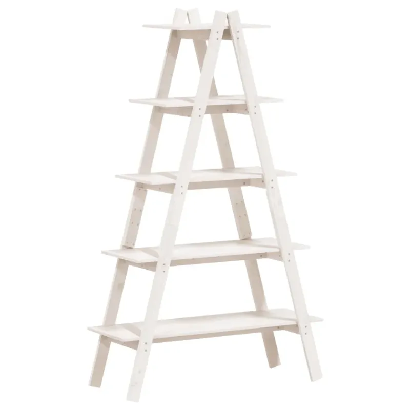 Photo 1 of vidaXL 5-Tier Shelf Free Standing A-shape Display Bookcase Solid Wood Pine