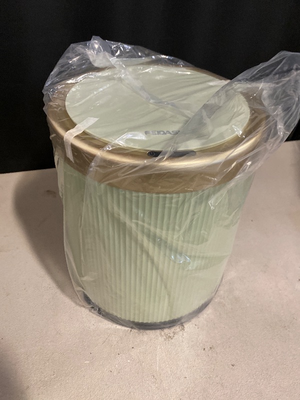 Photo 1 of Smart Touchless Bathroom Trash Can, 2.8 Gallon Automatic Motion Sensor Rubbish Can with Lid Electric Small Garbage Bin for Kitchen, Office, Toilet, Bedroom -Green