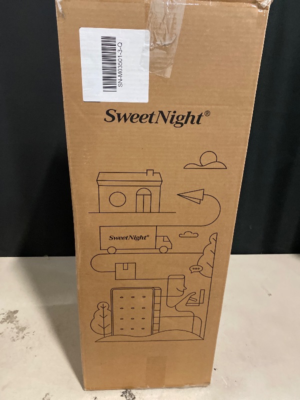 Photo 1 of Sweetnight 3 Inch Mattress Topper Queen, Gel Mattress Topper for Cooling Sleep & Pressure Relieving, CertiPUR-US Certified Foam Mattress Topper,Queen Size - Plush