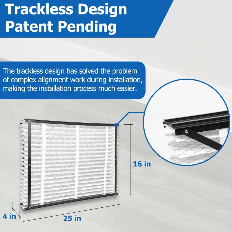 Photo 1 of 410 Replacement Filter Compatible with AprilAire Whole House Air Purifier 1410, 1610, 2410, 2416, 3410, 4400 Furnace Air Purifier, MERV 11 Filters, Size: 16x25x4