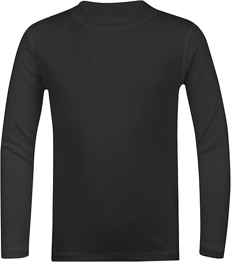 Photo 1 of 8y Youth UPF 50+ Long Sleeve Rash Guard - Boys and Girls UV Protection Moisture Wicking Athletic T-Shirt