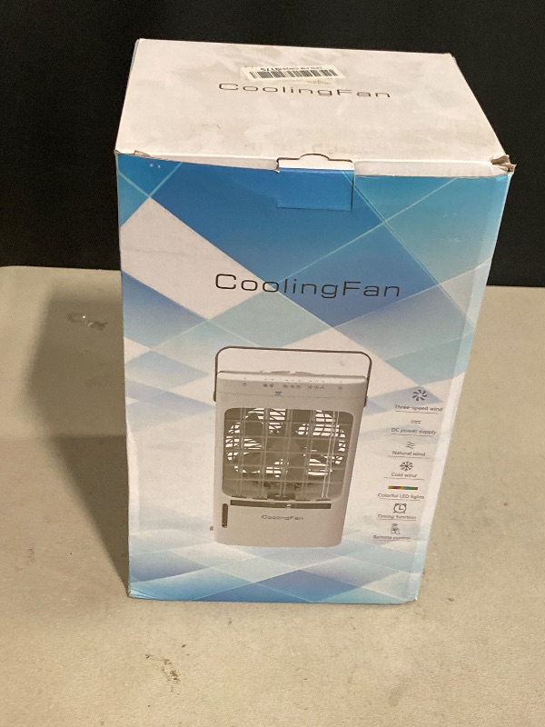 Photo 1 of Evaporative Air Cooler Portable: Fans That Blow Cold Air for Room, Bedroom, Indoor, Office - Swamp Cooling Fan with 19ft Remote, 12H Timer, 30dB Quiet, 3 Speeds