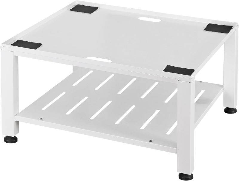 Photo 1 of Premium Washer and Dryer Pedestal Stand Metal Steel Washing Machine Base Heavy Duty Universal Fit 700lbs Capacity Washer Dryer Stand 29 x 29 x 15 Inch
