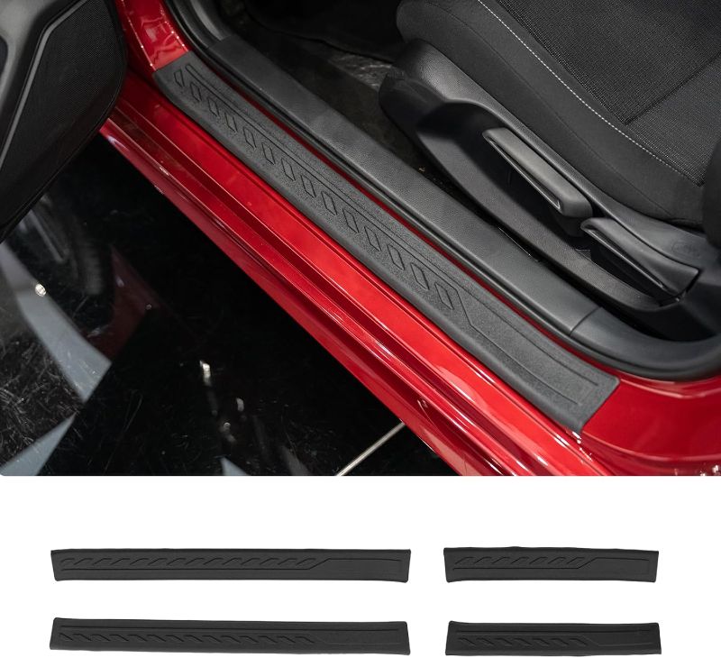 Photo 1 of Door Sill Protector Compatible with 2022-2025 Honda Civic Side Step Protector Side Edge Step Guard Car Door Dust Shield Cover 2024 Civic Exterior Accessories