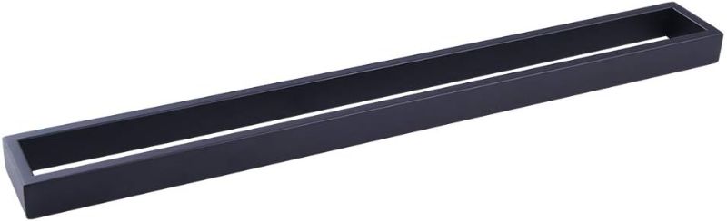 Photo 1 of GERZWY Matte Black 36-Inch Bathroom Towel Bar SUS 304 Stainless Steel Bath Towel Bar Modern Style Wall Mount HG17703-BK