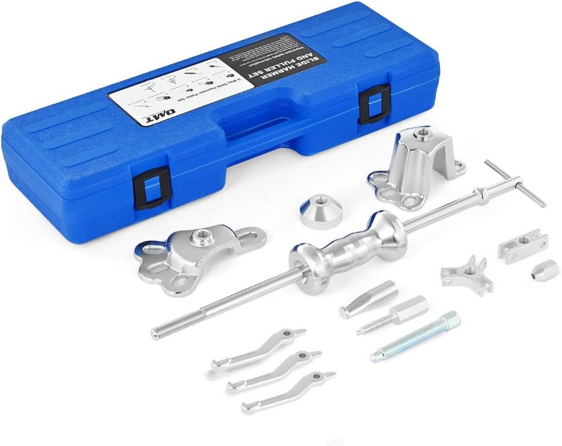 Photo 1 of Orion Motor Tech Slide Hammer, 9-Way Slide Hammer Puller Set, Slide Hammer Bearing Puller with Internal External 2 Jaw & 3 Jaw Pullers, Rear Wheel Axle Shafts, Dent Shaft Puller Hub Puller Tool Kit