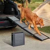 Photo 1 of Coziwow by Jaxpety Foldable Dog Car Ramp, Black