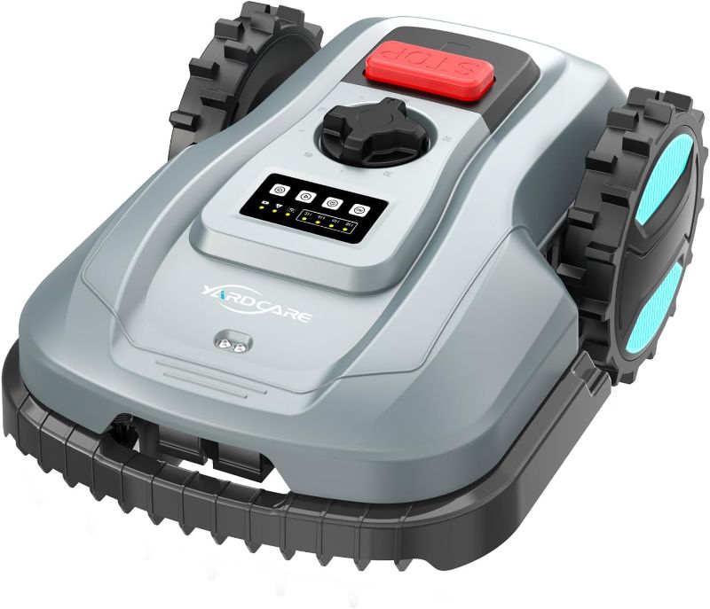 Photo 1 of Robotic Lawn Mower – App-Controlled, Self-Charging Automatic Mower with Custom Cutting Height, Weather Sensor & Obstacle Detection – Ideal for Lawns up to 4300 sq.ft
