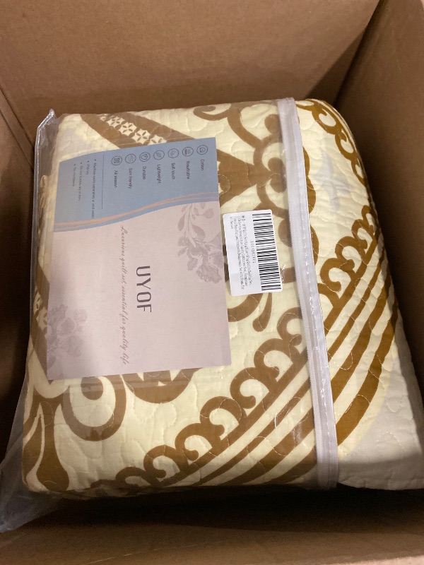 Photo 1 of Quilt Set King Size - King Quilts Bedding Set, 100% Cotton Reversible Luxury Comforter Set, Paisley Farmhouse Floral Boho Striped Patchwork Bedspreads Set with Shams for All Season