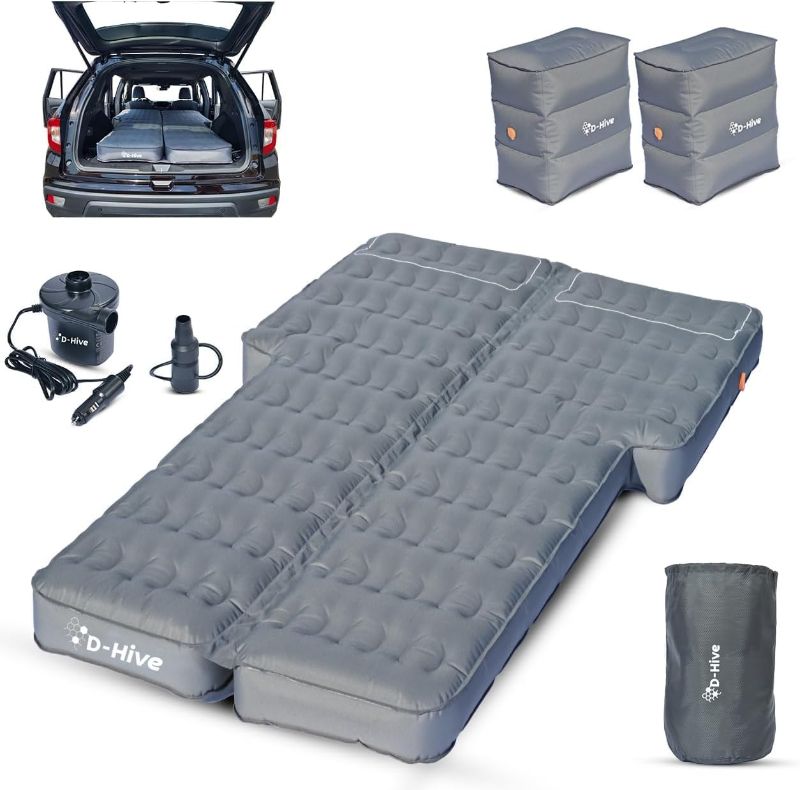 Photo 1 of Unbeatable Durability SUV Air Mattress for Car Camping, Durable Extra Thick 300D Oxford Fabric, Quick Easy Set-Up w/Electric Pump, Car Bed Mattress, Car Mattress for SUV, Car Air Mattress