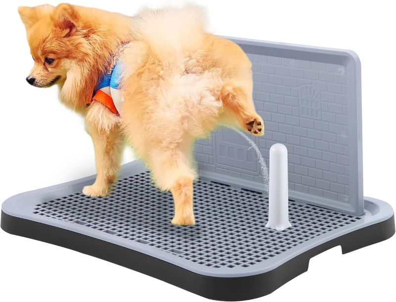 Photo 1 of Indoor Dog Potty Pad, Changing Pee Pad Holder Training with Splash Guard, Puppy Pad Holder Tray for Small and Medium-Sized Dogs Indoor and Outdoor, Waterproof and Easy to Clean Potty Pad