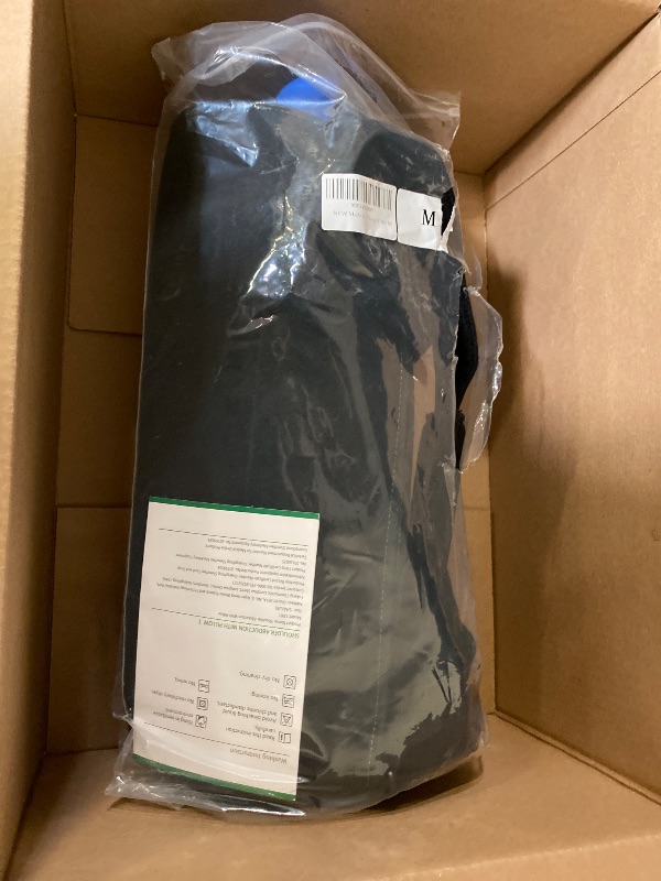 Photo 1 of Medium DR FRANKLYN'S Arm Sling Shoulder Immobilizer for Rotator Cuff Pain Relief, Surgery & Broken Arm- Shoulder Abduction Pillow for Injury Support - Brace Includes Pockets-Foam Stress Ball and Wedge