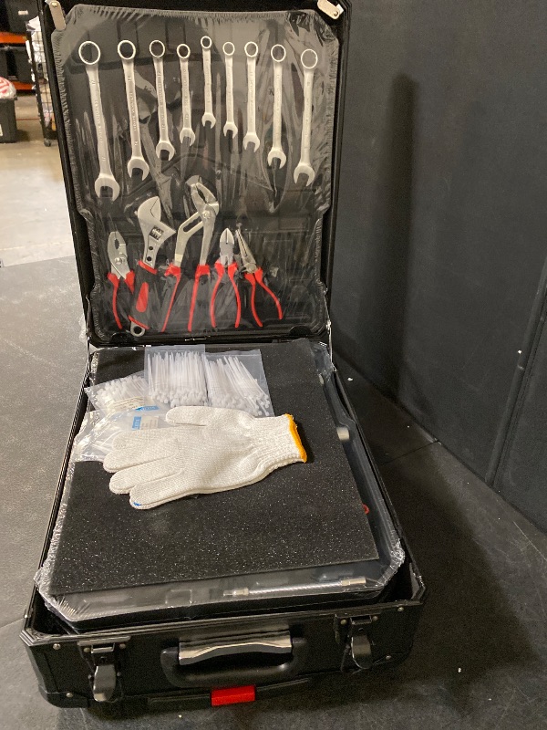 Photo 1 of 899 Piece Tool Set Household Hand Tool Set Basic Tool Set, Complete Tool Box Set House Tool Kit Set, Home Tool Set Rolling Tool Box with Tools, Repair Tool Kit Toolbox Storage Organizer