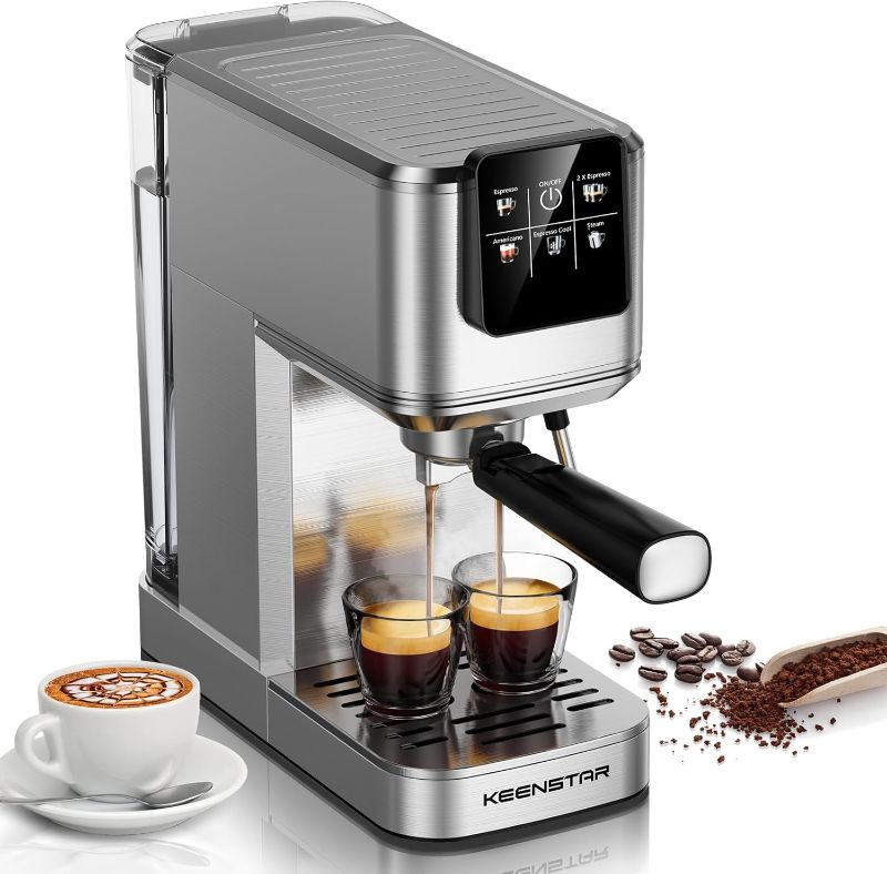 Photo 1 of 20Bar Espresso Machine with Rapid Cold Brew, Hot & Iced Coffee Machine, Espresso Maker with Milk Frother Steam Wand, Touch Screen with 40oz Water Tank for Latte, Cappuccino, Gift