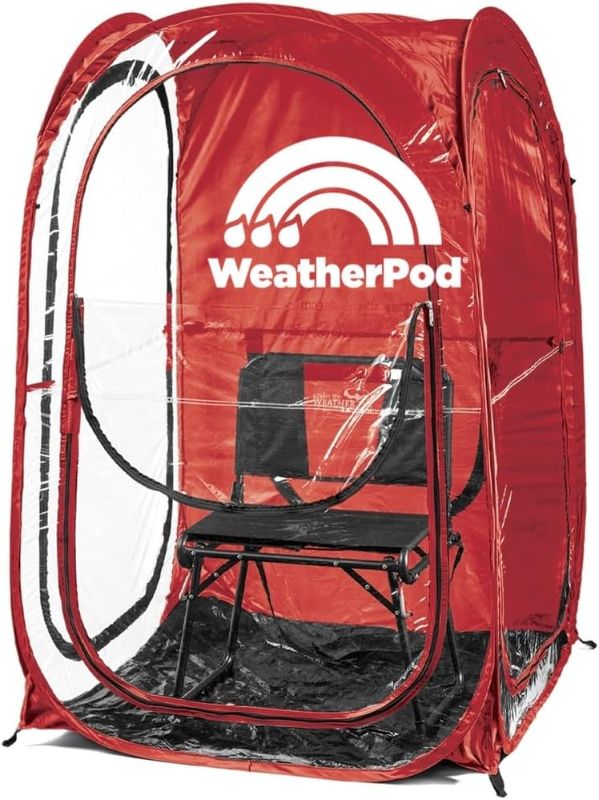 Photo 1 of WeatherPod® The Original Shark Tank MyPod™ 1-2 Person Pop-Up Pod - Stay Warm, Dry, and Out of The Sun - Weather Pod for Sports, Rain, or Wind