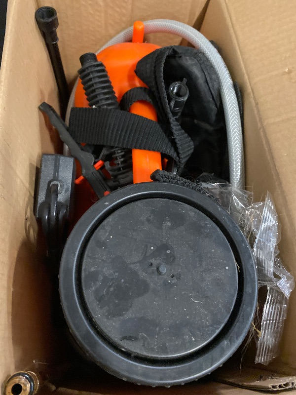 Photo 1 of 4 Gallon Battery Powered Backpack Sprayer Electric Garden Pump Sprayer with Lithium Battery for Long Time Spray Brass Telescope Wand and Multiple Nozzles for Spraying Cleaning